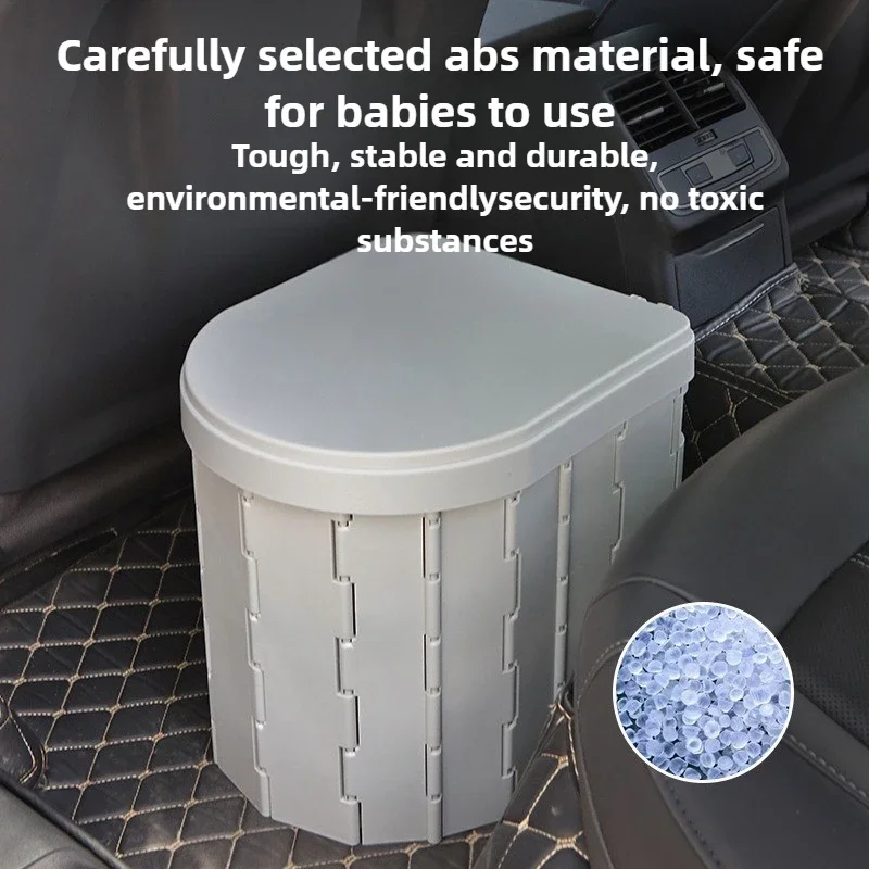 2026 Car Toilet Folding Portable Outdoor Mobile Emergency Toilet Self-driving Travel Supplies Travel Toilet Bucket Household Eld
