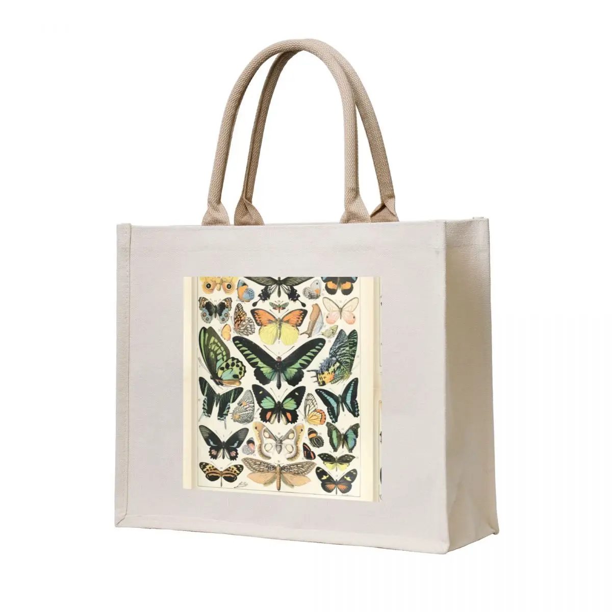 

Adolphe Millot papillons B Tote Bag handbag canvas tote supermarket folding bag Fabric bag