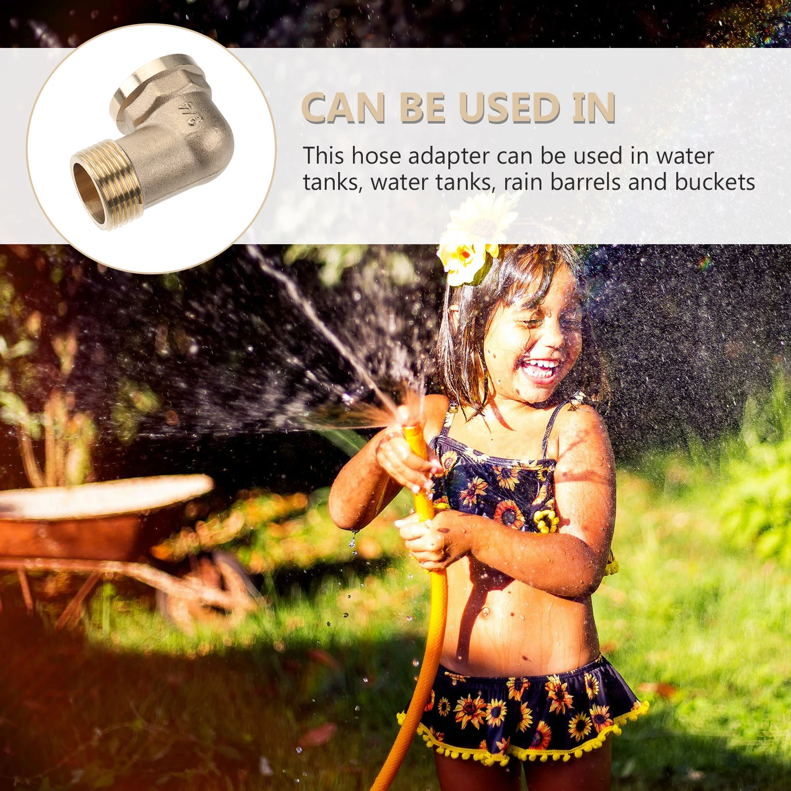

2pcs Hose Brass Elbow Connector 90 Degree Garden Thread Male Female Washer Sprinkler Solid Durable Easy