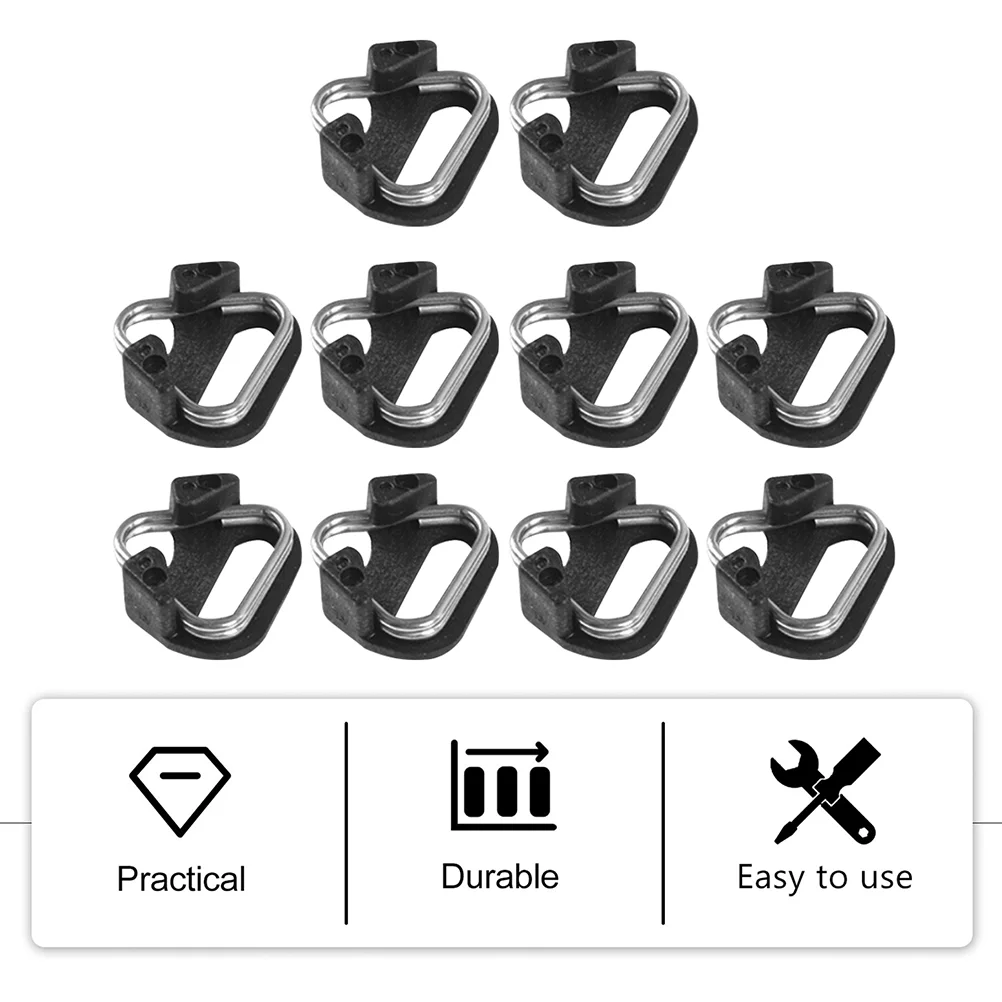 Gancio per cinghia divisa per fotocamera da 10 pezzi Gancio diviso triangolare Gancio per cinghia per fotocamera DSLR Gancio per clip per fotocamera per cordino per fotocamera