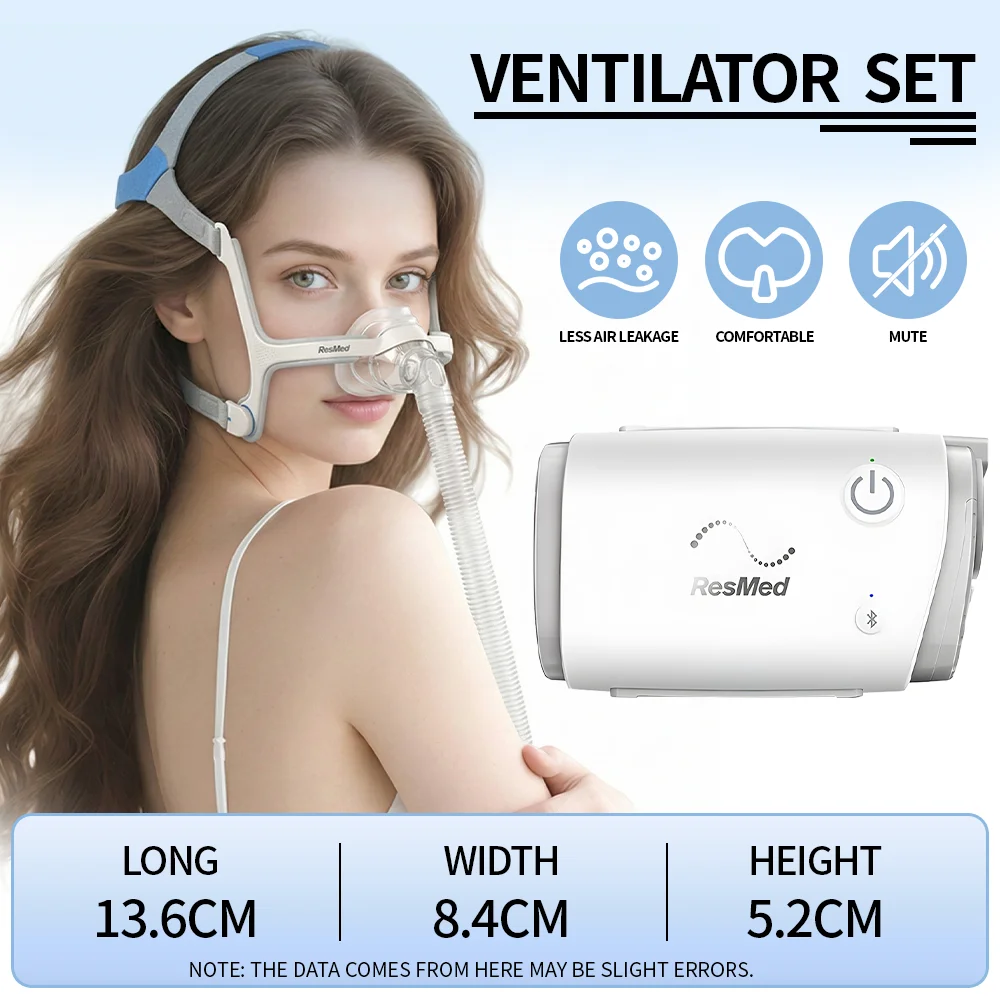 Resmed Portable AirMini CPAP Full Set Auto AirMini Home Bluetooth Medical Non-invasive Snoring Sleep Ventilator - Image 3