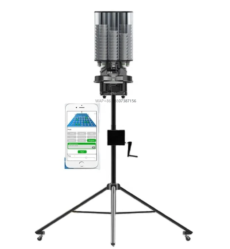 

Automatic Badminton Ball Launcher Equipment APP Remote Control Robot Feeder for Training Practice
