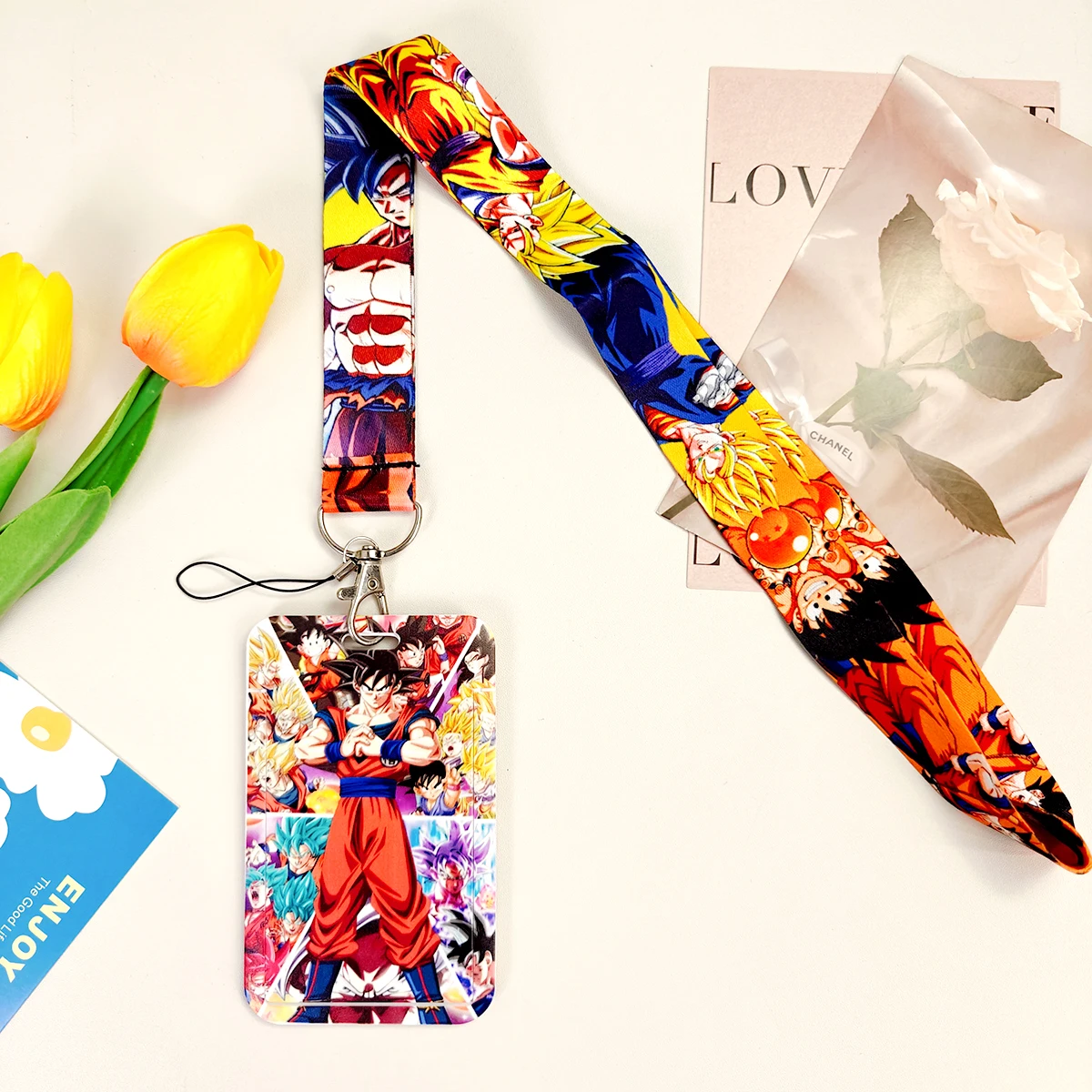 Dragon Ball Credential Holder Japanese Anime Lanyards for Key Neck Strap For Card Badge Gym Keychain Keyring Accessories Gifts