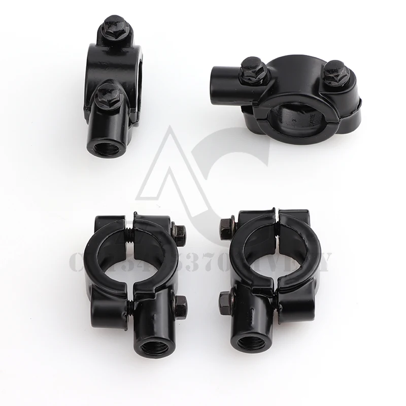 

Motorcycle Bike Handlebar Mirror Adapter Rear View Mirror Bracket Fixing Clip Size 22mm M8 M10 2pc