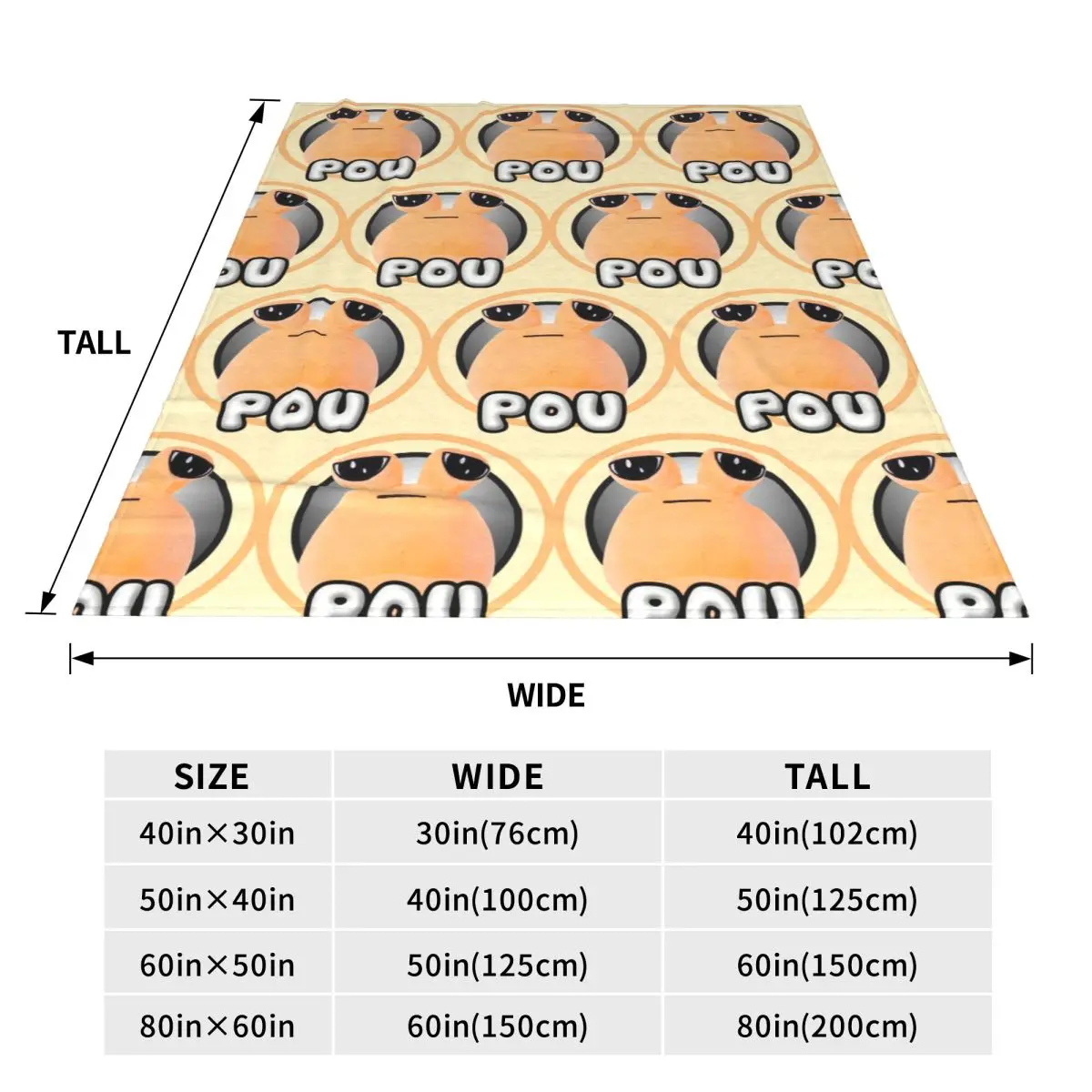 My Pet Alien Pou Cute Cartoon Blankets Flannel Sofa Throw Blanket Breathable for Home Bedroom Throws Bedspread Quilt