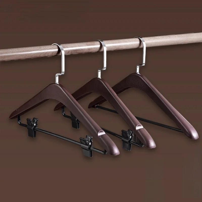 2PCS High-grade Plastic Clothes Hanger, Slip-proof & No Shoulder Bump Design, Customizable for Hotel Closet and Retail Store