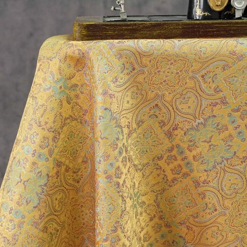 1meter Song Brocade Jacquard Fabric Chinese Style Qipao Vest Tang Suit Yarn Dyed Elegant Handmade DIY Sewing Home Craft Material