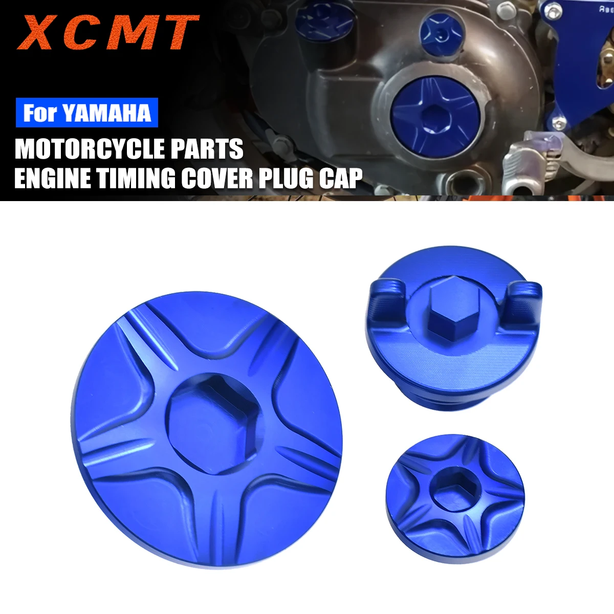 CNC Engine Timing Plug Oil Drain Plug Cover Set For YAMAHA YZ250F YZ400F 426F 450F WR250R X WR400F 426F WR250F 1992-2017