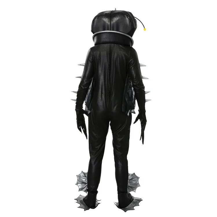 Halloween monster fish cosplay Adult children parent-child outfit Deep sea animals anglerfish cosplay costume school performance