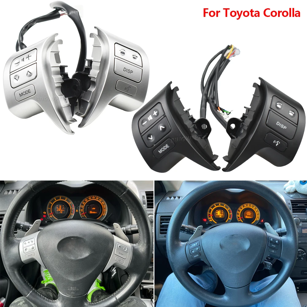 

Bluetooth Steering Wheel Audio Control Switch 84250-02200 For Toyota Corolla ZRE15 2007 ~2009