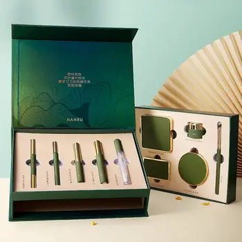 Jarní a Jingming styl líčení dárková krabička rtěnka polštářek podkladová báze kompletní sada kosmetická sada krabička líčení v čínském stylu dárková krabička 10 nejlepší prodej kompletní profesionální sada na líčení - №8