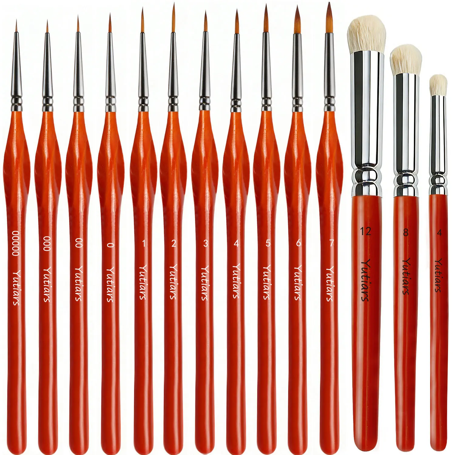 High Precision Micro Detail Paint Brush Kit 3/11/14Pcs,Ideal Drybrushes for Warhammer 40K DnD Figurines & Fantasy Model Painting