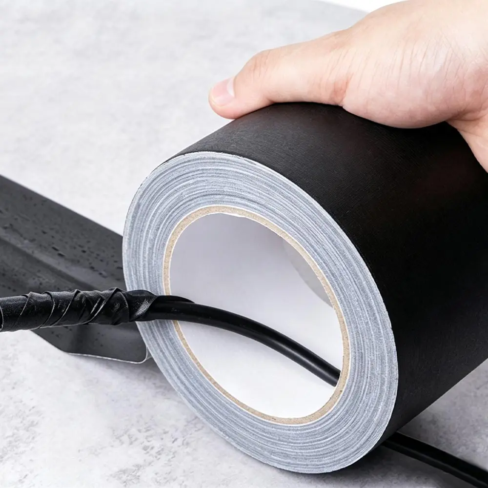Black Gaffer Tape,Non-Reflective,Waterproof, Can be Torn by Hand, Gaffers Cloth Tape for Photography, Shooting Background Fixed