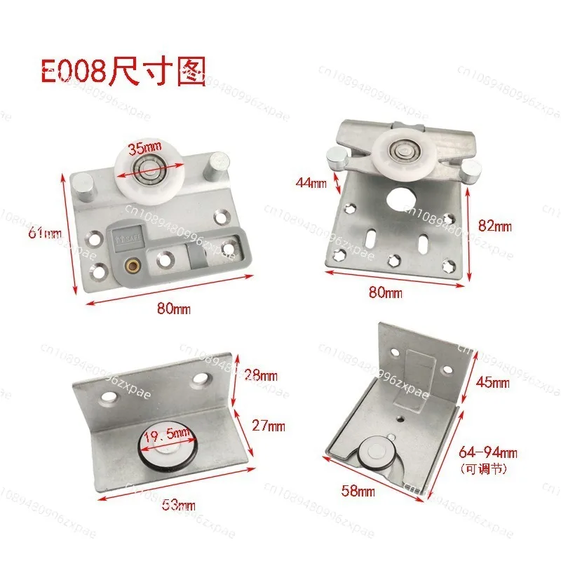 External sliding door accessories cabinet wardrobe hanging roller multi panel push pull door hanger sliding door pulley