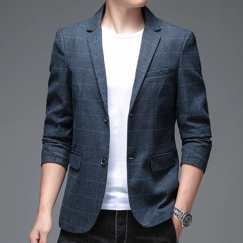 

2026 High-quality Suit Men's Jacket Spring Autumn Business Fashion High-end Middle-aged and Young People Casual Suit Dress Top