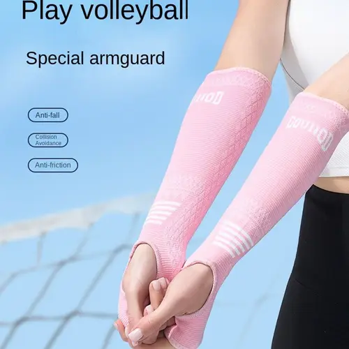 Muñequera elástica de voleibol, transpirable, anticolisión, soporte para muñeca, absorbente para el sudor, 1 par