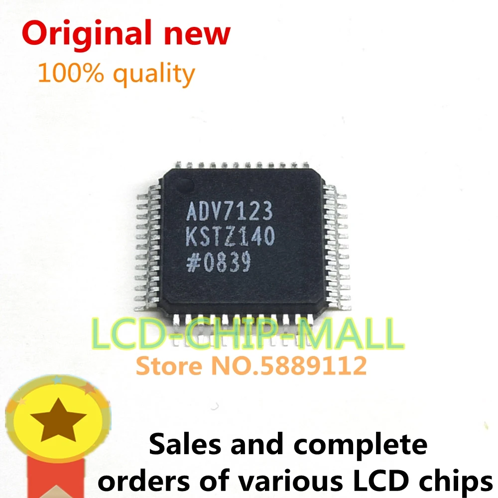 1PCS  ADV7123KSTZ140 ADV7123 QFP48 CHIPS in stock 100%good