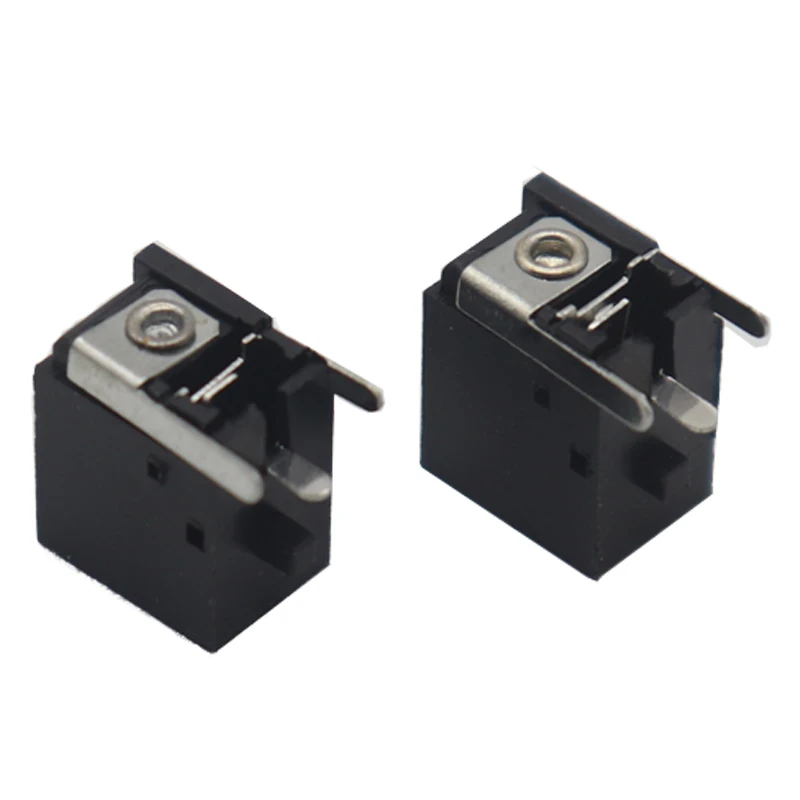 【50-10PCS】PCB Mount 5.5 x 1.65 / 2.1 / 2.5 mm Female DC Power Jack Plug Charging Socket Connector Dock Black 5.5*1.65/2.1/2.5MM