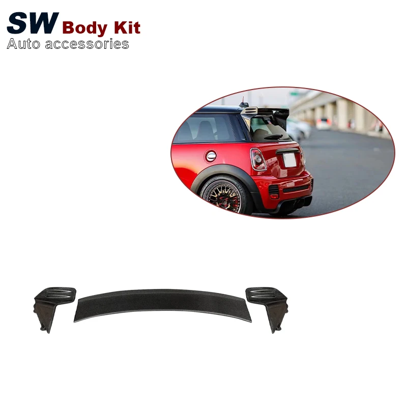 

F55 F56 Carbon Fiber Spoiler For Mini Cooper F55 F56 Upgrade Aerodynamic Trunk Guide Wing Performance Kit