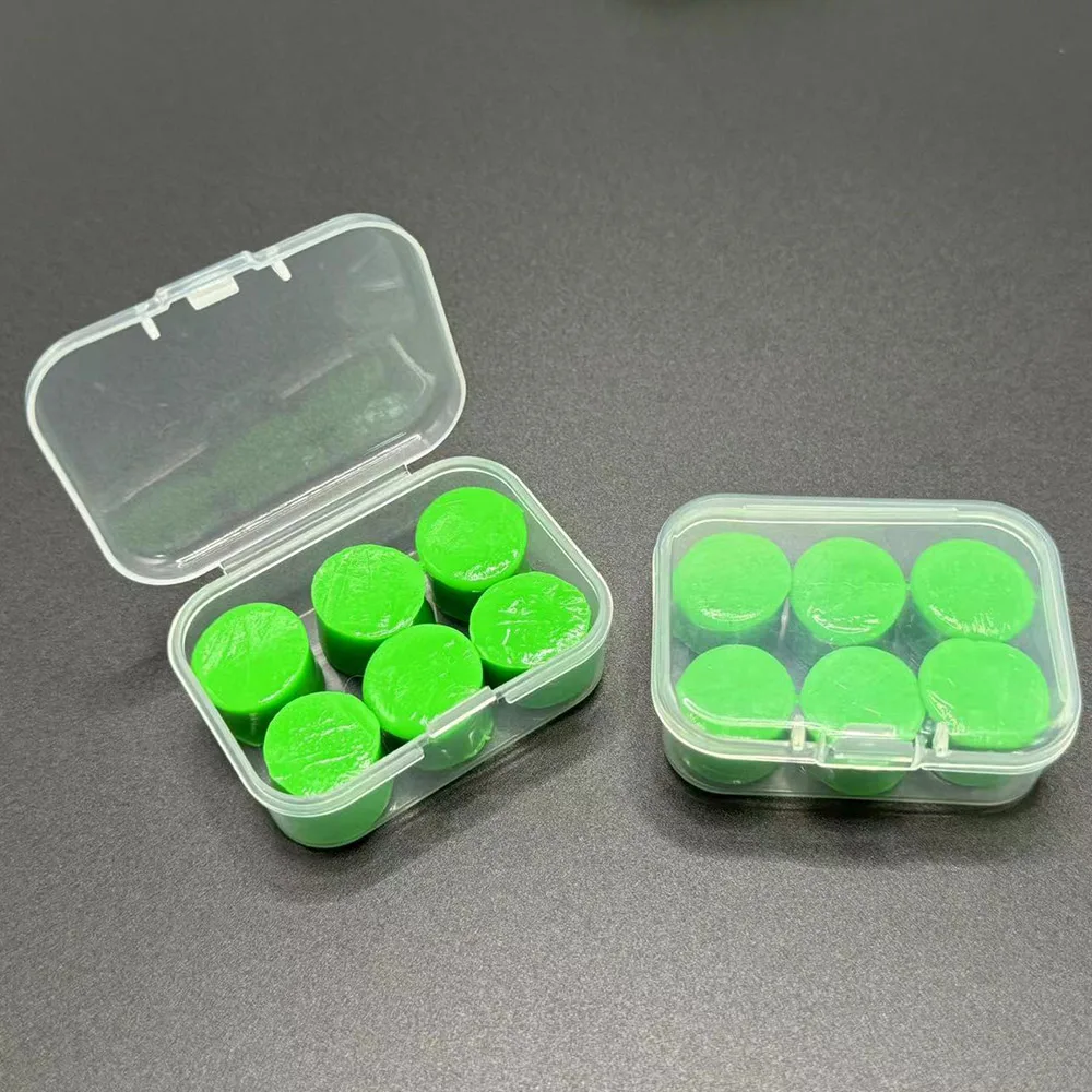 6pcs Silicone Ear Plugs Sound Insulation Ear Protection Earplugs Anti-Noise Sleeping Plugs for Travel Rest Quiet Noise Reduction
