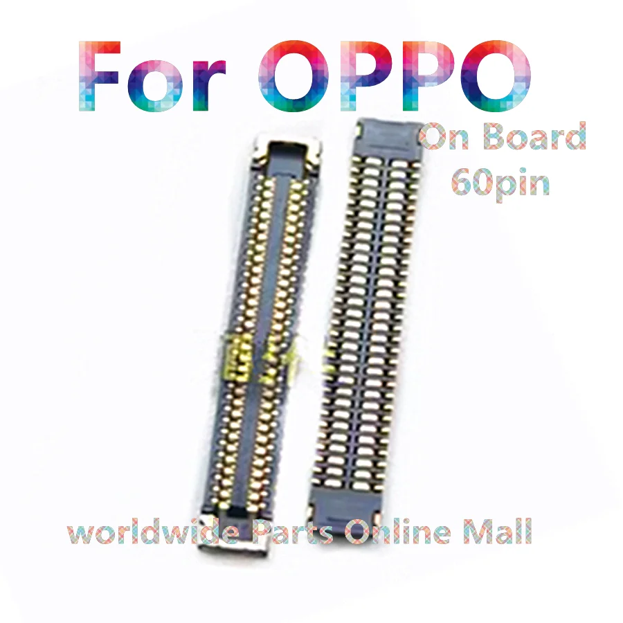 10-100pcs For OPPO A52 A72 A92S 4G version tail plug small board cable holder motherboard connection buckle FPC connector 60pin