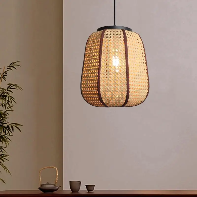 

Zen rattan chandelier pastoral tea room catering hotel card seat bar counter aisle lamp bed and breakfast lamp custom manufactur
