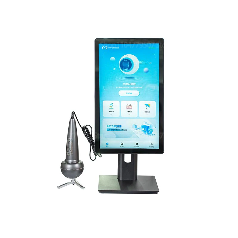 2025 وصول جديد ثلاثية الأبعاد محلل الجلد والشعر آلة فروة الرأس الوجه تحليل الجلد الماسح الضوئي محلل بشرة الوجه آلة محمولة