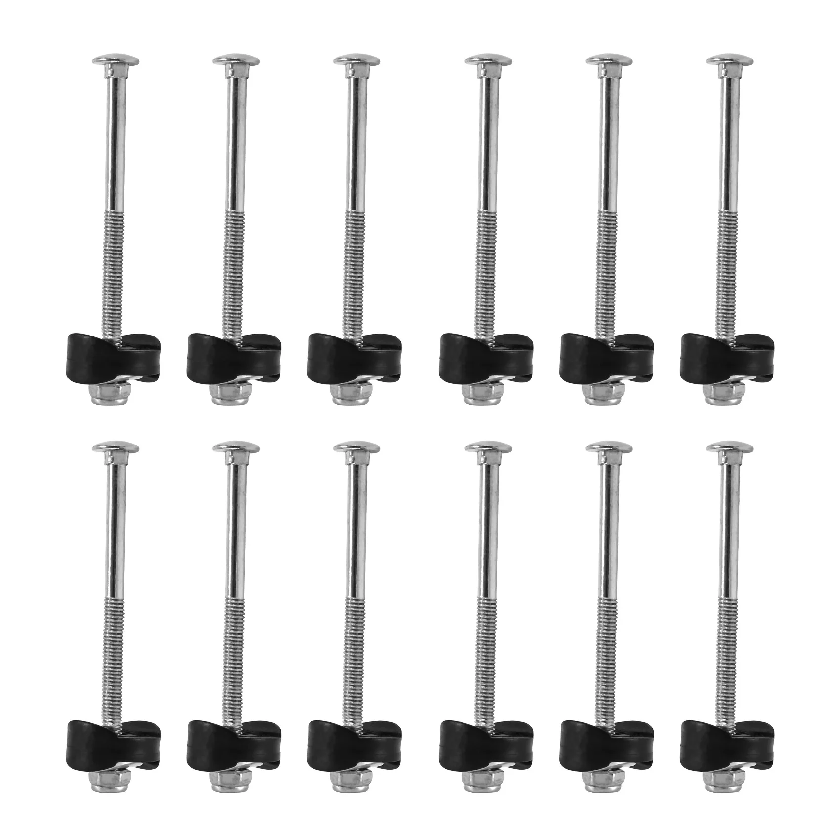 Trampoline Screws Kits, 12Pcs Galvanized Steel Trampoline Screws Fixing Accessories for Trampoline Assembly Replacement