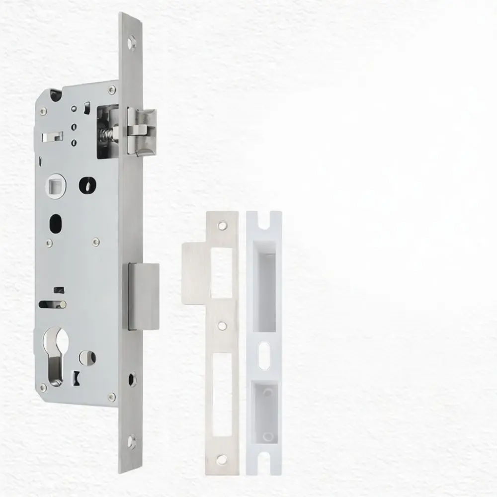 Stainless Steel Sliding Door Mortise Lock Case For Aluminum Profiles Replacement Security Hardware Universal Repair Component