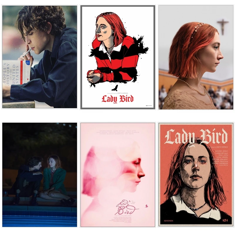 Картина из фильма «Леди Птица», Шелковый плакат, домашний Настенный декор