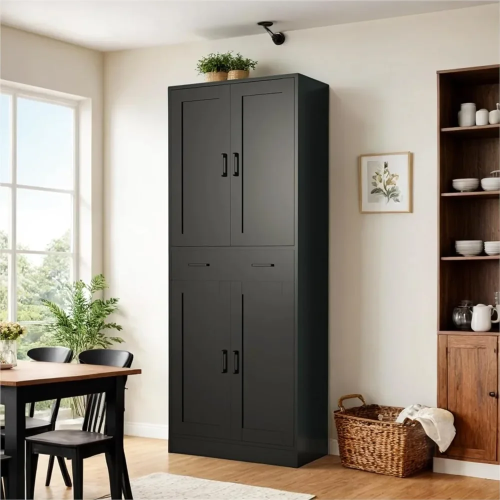 Black Pantry Cabinet, 71