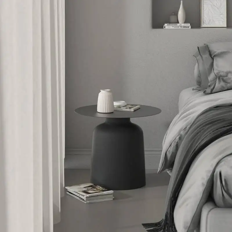 Mesas de Café para Quarto, Mesas de Café Modernas ao Ar Livre, Mesas de Café Luxuosas, Mesa Auxiliar Preta GPF40XP