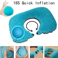 Automatic Inflatable Pillow Airplanes Neck Protection Super Light Portable U-Shape Cervical Pillows for Outdoor Travel Working