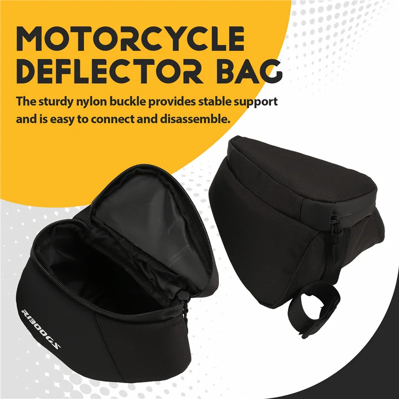 

Superior-Motorcycle Side Windscreen Bags Wind Deflector Bag Set For BMW R1300GS R 1300 GS Front Tool Bag Waterproof Vario Bag