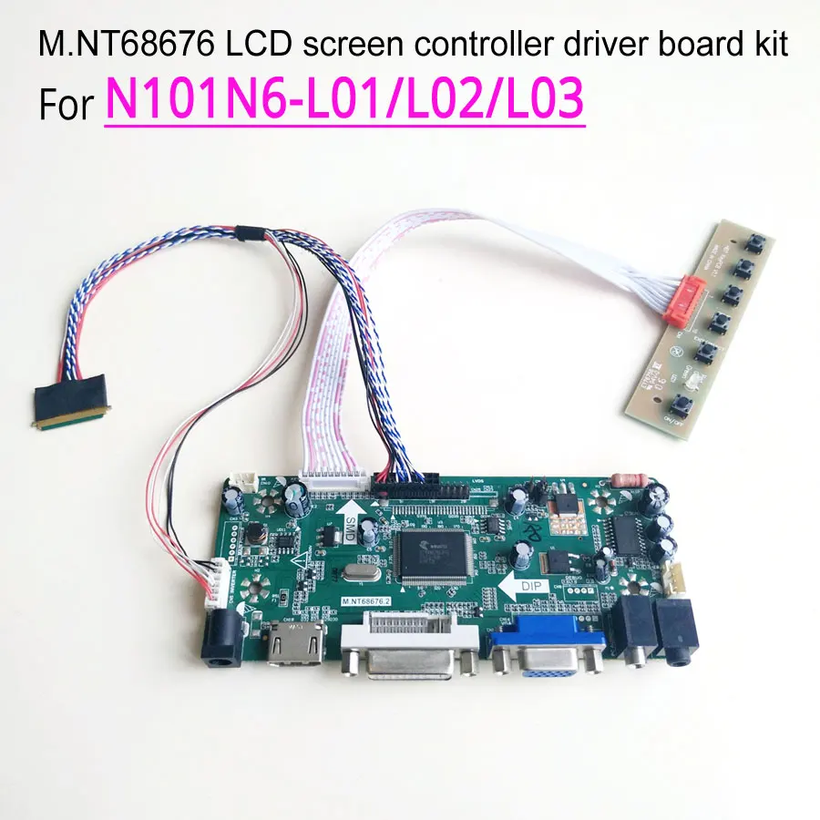 For N101N6-L01/L02/L03 WLED 40Pin LVDS Notebook PC LCD 1024*576 M.NT68676 Screen Controller Drive Board 10.1