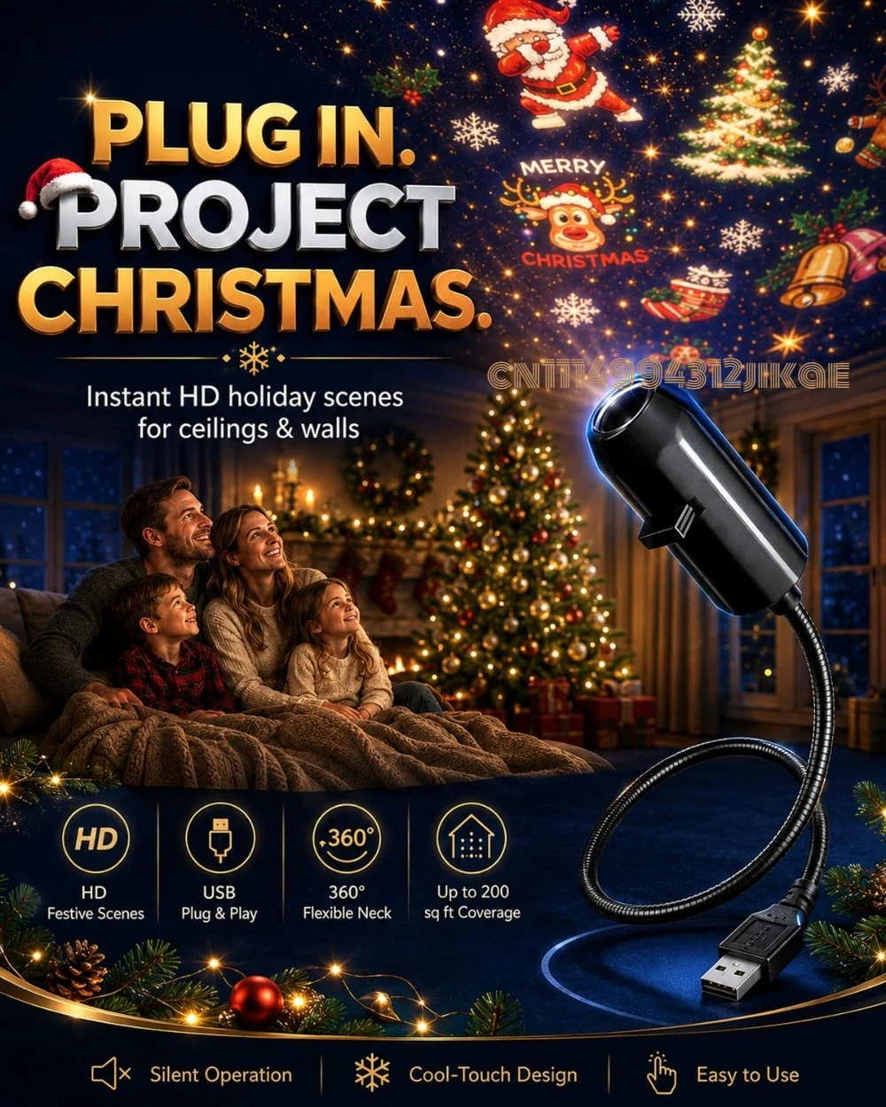 Plug-&-Play HD Kerstprojector - Lighting Decoration Ideas recensie en prijs