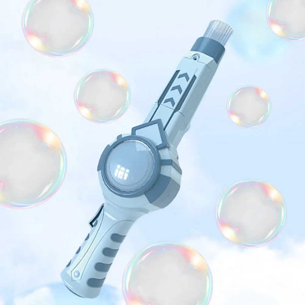 1 Juego de máquina de burbujas de Smog elástica con efecto de humo mágico, soplador de burbujas portátil, varita de niebla de burbujas elástica para regalo de cumpleaños para niños