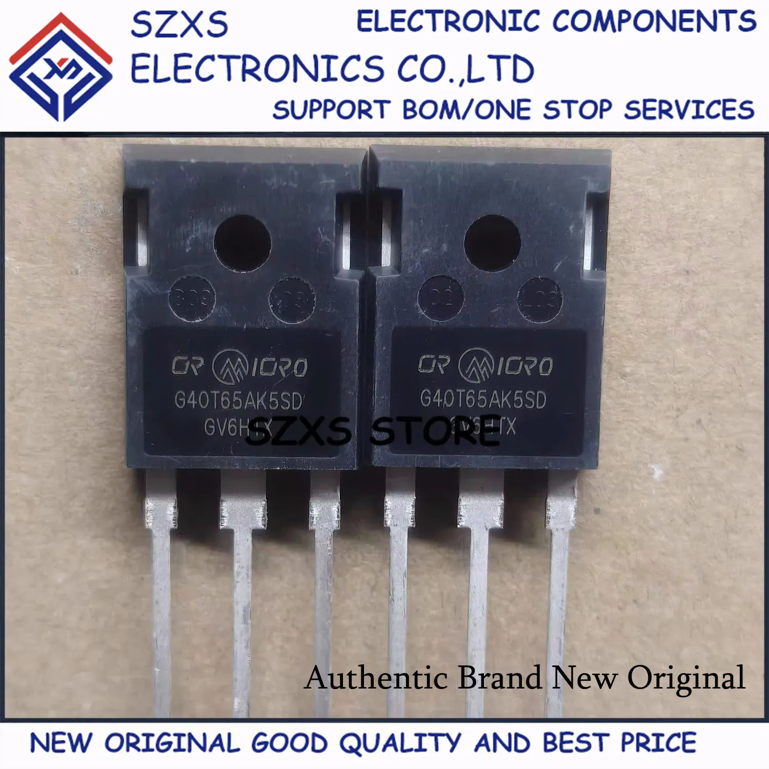 New Original 10Pcs G40T65AK5SD CRG40T65AK5SD TO-247 650V 40A Powerful IGBT Transistor In Stock Electronic Component Good Quality
