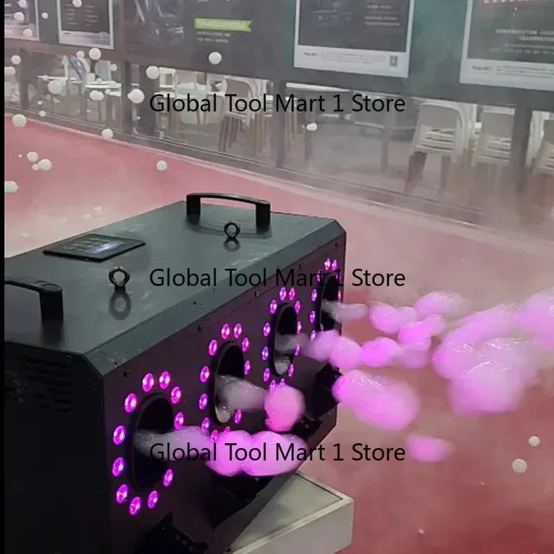 DMX 3000W 4 Holes 48*3w Leds Rgbw Fog Smoke Bubble Machine for Wedding bar Party Stage Concert