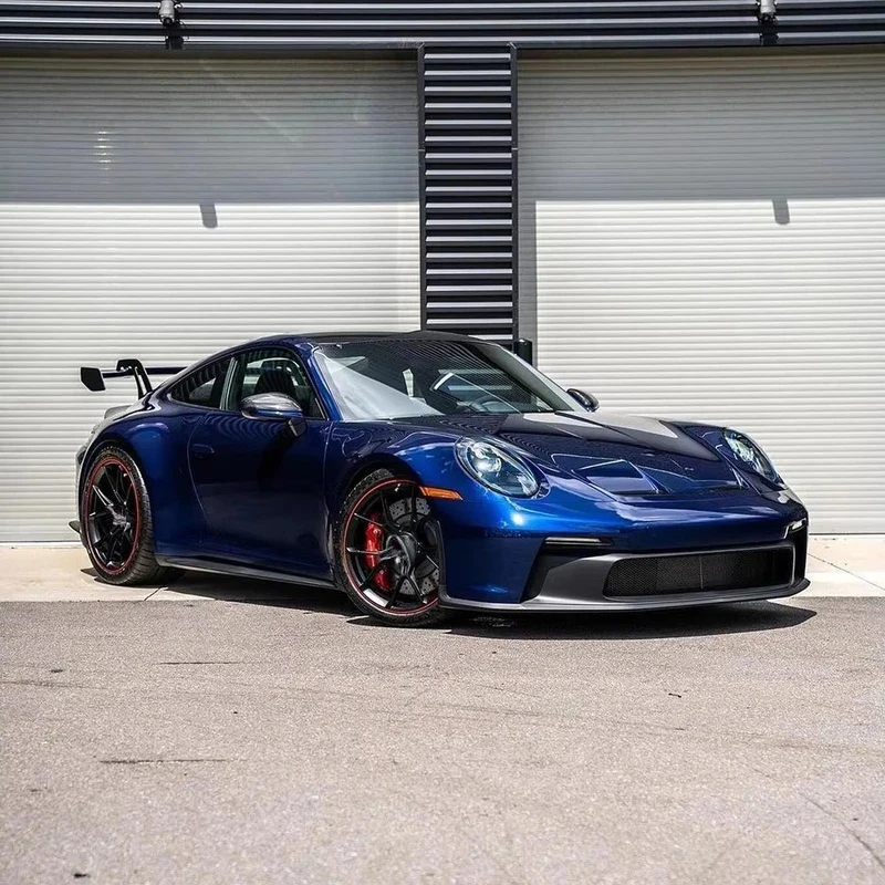 High Quality Bubbles PVC Car Body Protective Colored Change Wraps PET Gentian Blue Metallic Metallic Wrapping