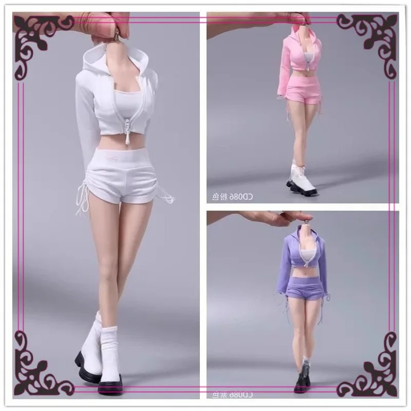 

Cd086 1/6 весы женские игрушки однотонная спортивная одежда для отдыха шорты на шнурке модель одежды для 12 дюймов фигурки украшения