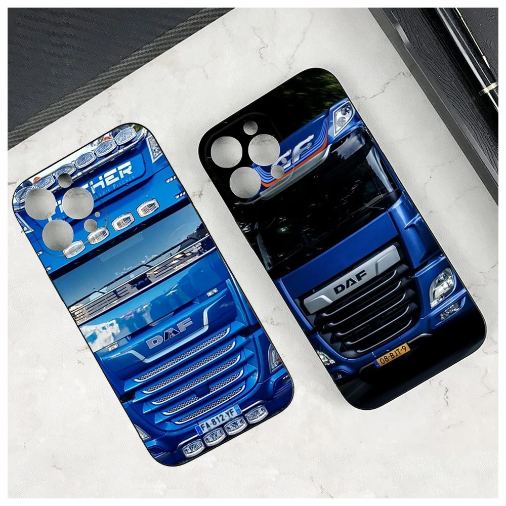 Supercar D-DAF Xf Truck Phone Case for Iphone 15 14 12 11 13 Pro Max XR 7 8 14 15 Plus Soft Phone Large Trucks Covers