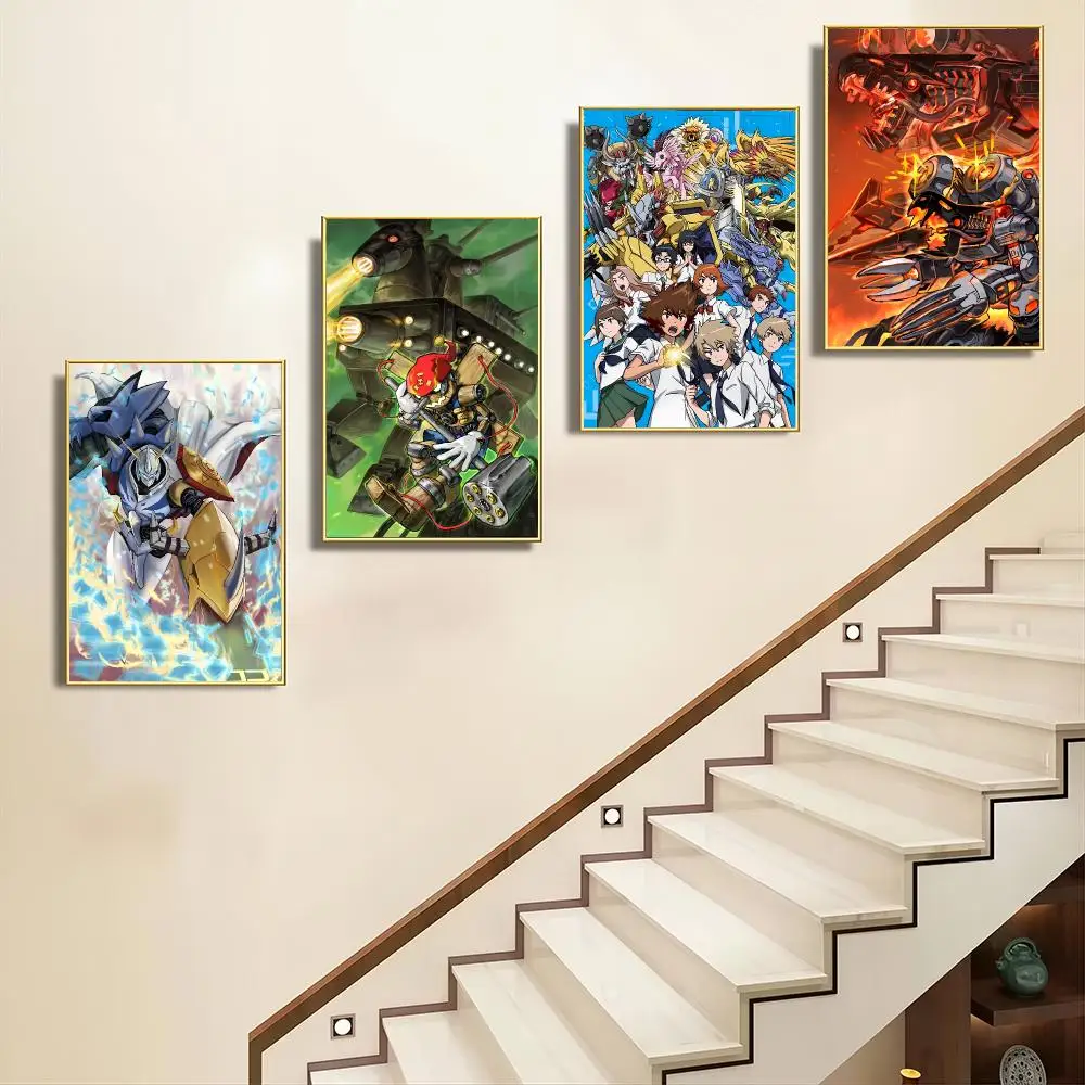 Cool D-Digimon Poster Poster Artistic Stylish Wall Art For Home Office Bathroom‌ Decor Living