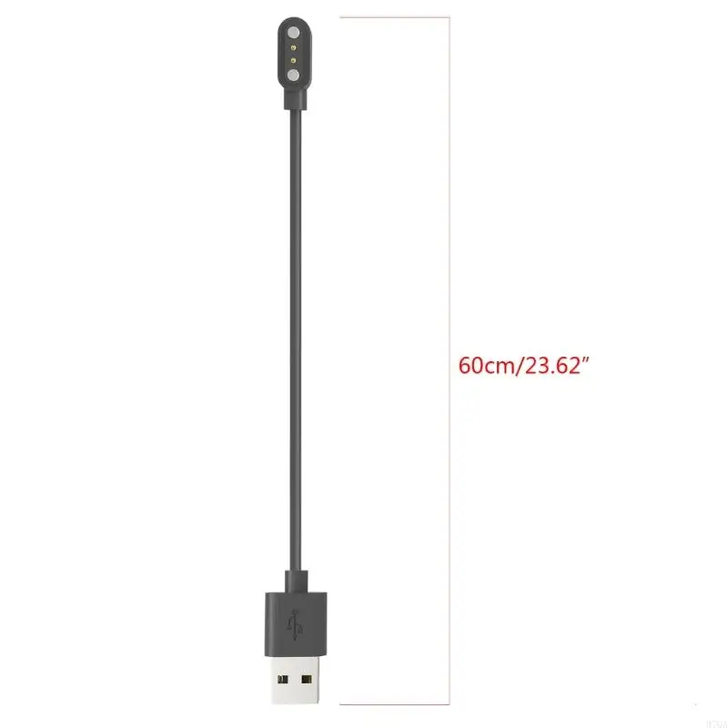 97QA Kompatibel untuk IMILAB W01 Pengisi Daya Magnetik Adaptor Daya USB Kabel Pengisi Daya Dock Bracket-Stand Stasiun Tempat