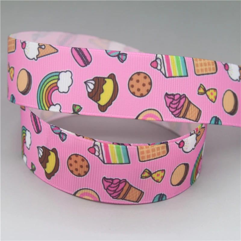 DHK 7/8\'\' 5yards Camera Horse Movie Cake Printed Grosgrain Ribbon Accessories Material Decoration DIY Sewing Craft C2655