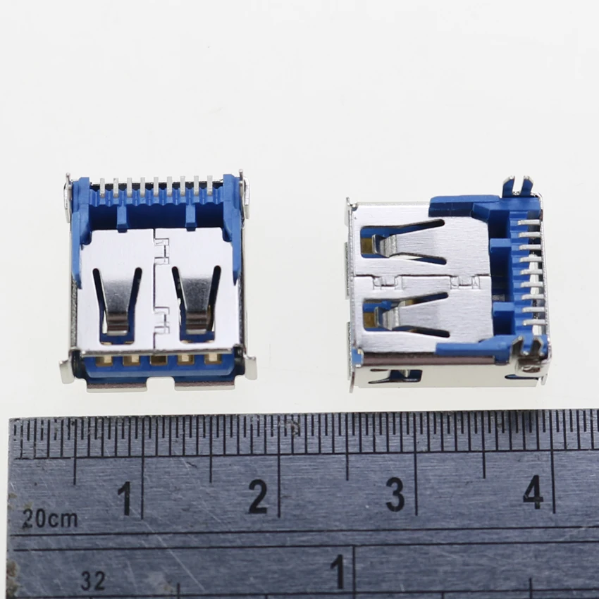 Cltgxdd 2 stücke usb 2.4a Typ Buchse Stecker 3,0 Grad af smd hinteres Fuß brett USB 3,0 Buchse Ladeans chluss – Detail 2