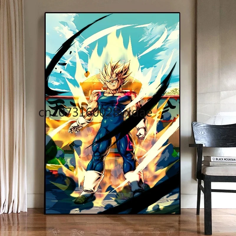 Peinture sur toile Dragon Ball Anime Bandai, Super Saisuperb, Goku, impression d'art classique japonaise, décoration d'intérieur, affiches murales pour chambre à coucher