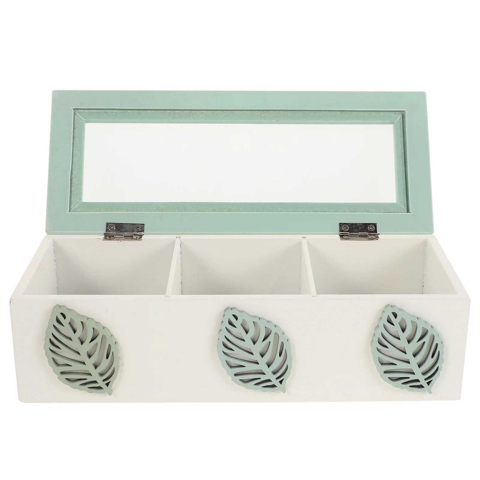 

Wooden Storage Organizer Compact Kitchen Office Tea Box With Compartments Use Tea Bag Holder Chests Versatile Compartment