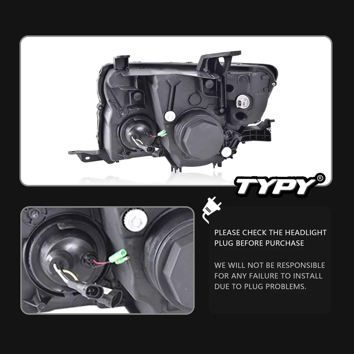 

Автомобильная фара TYPY для Pajero V93 V97 2005-2021, обновленная модифицированная светодиодная лампа, динамическая лампа указателя поворота DRL, автомобильные аксессуары