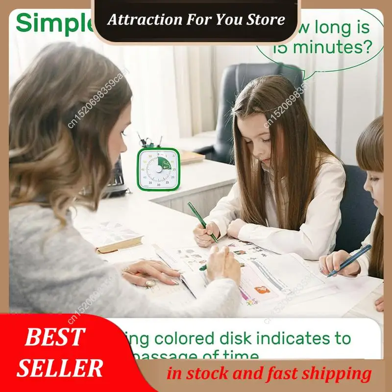 Hot Selling 60Minute Visual Timer With Protective Case,Dinosaur Disk Timer For Kids And Adults,Silent Countdown Time Management